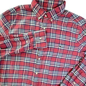 Vineyard Vines Classic‎ Fit Tucker Flannel Shirt Men's L Pink Plaid Button Down